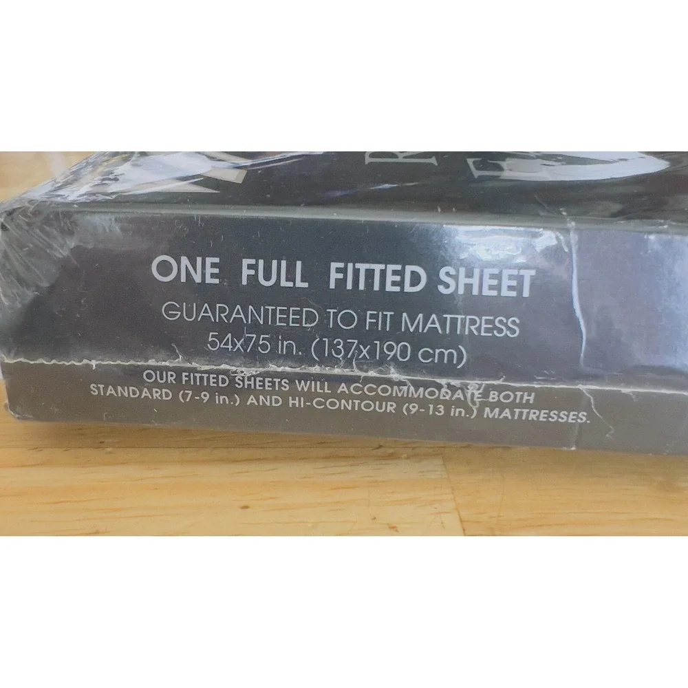 VTG 70's Cannon Royal Family Luxury Percale White Full Fitted Sheet NOS Sealed